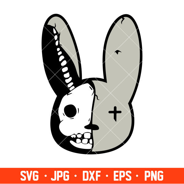 Bad Bunny Svg, Yo Perreo Sola Svg, Bad bunny logo Svg, El Conejo Malo Svg, Cricut, Silhouette Vector Cut File