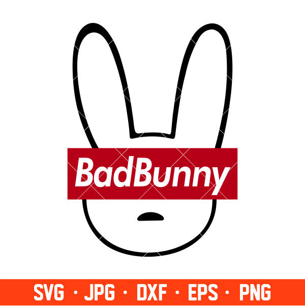 Bad Bunny Svg, Yo Perreo Sola Svg, Bad bunny logo Svg, El Conejo Malo Svg, Cricut, Silhouette Vector Cut File