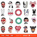Bad Bunny Svg, Yo Perreo Sola Svg, El Conejo Malo Svg, Bad Bunny Svg Cricut
