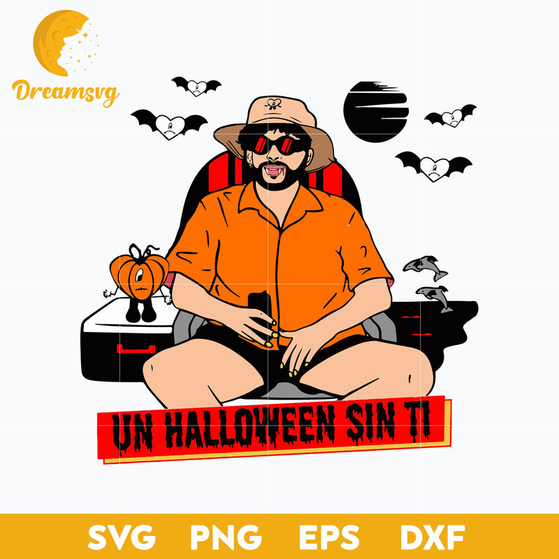 Bad Bunny Halloween Svg, Un Verano Sin Ti Halloween Svg, Bad Bunny Svg, Halloween Svg, png, dxf, eps digital file