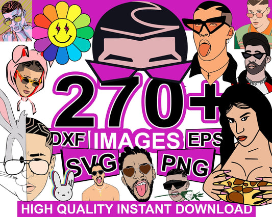 250+ Bad Bunny new bundle svg, Bundle bad bunny svg, eps, png, dxf