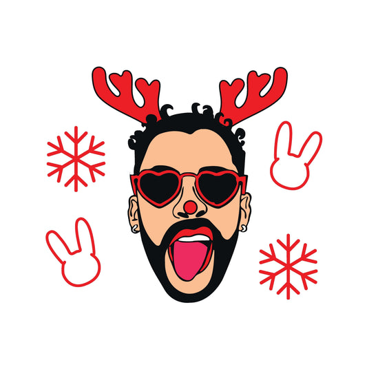 Bad bunny christmas svg, png, eps,dxf CRM27102210