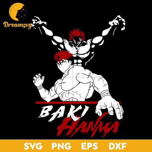 Baki Hanma Svg, Baki Svg, file for cricut, Anime svg, png, eps, dxf digital download