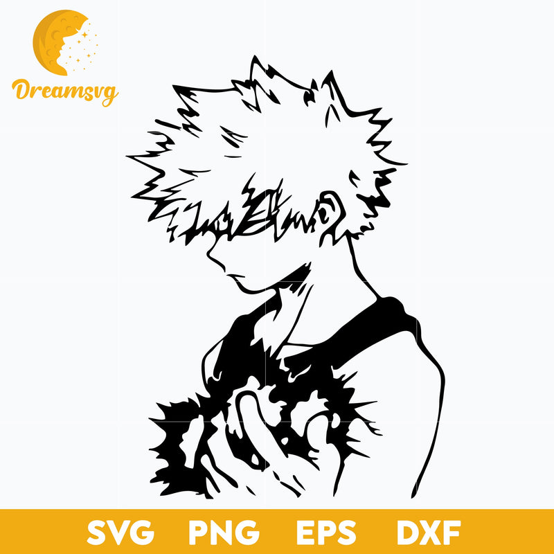 Bakugo Katsuki Svg, My Hero Academia Svg, Bakugo Katsuki Anime Svg, file for cricut, Anime svg, png, eps, dxf digital download