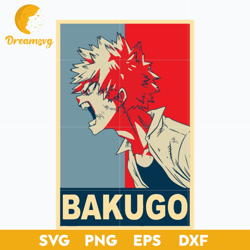 Bakugo Katsuki Svg, My Hero Academia Svg, Bakugo Katsuki Anime Svg, file for cricut, Anime svg, png, eps, dxf digital download