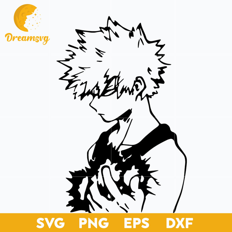 Bakugo Svg, My Hero Academia Svg, file for cricut, Anime svg, png, eps, dxf digital download