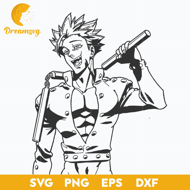 Ban Svg, Nanatsu No Taizai Svg,The Seven Deadly Sins Svg, file for cricut, Anime svg, png, eps, dxf digital download