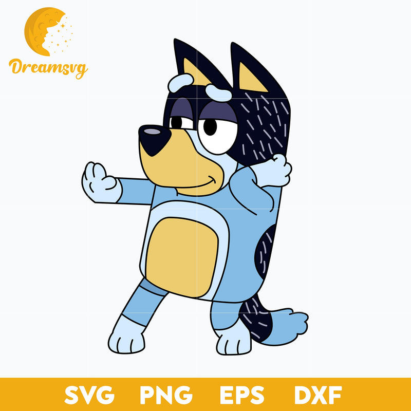 Bandit svg, Bluey Svg, Bluey Vector, Bluey Alphabeth, Bluey Cutfile, Bluey Clipart, cartoon svg, png, dxf, eps file