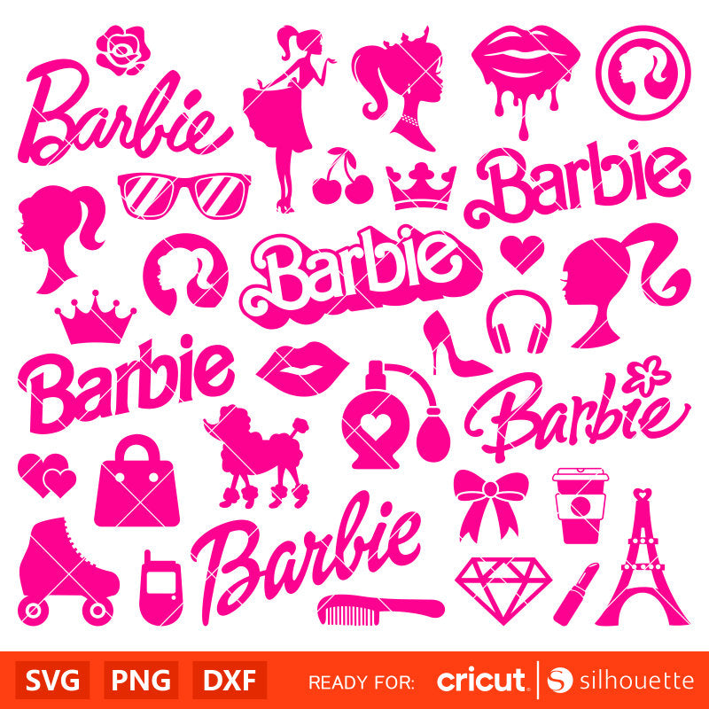 Barbie Doll Svg Bundle, Barbie Doll Svg, Girly Pink Svg, Barbie Doll Png, Barbie Clipart