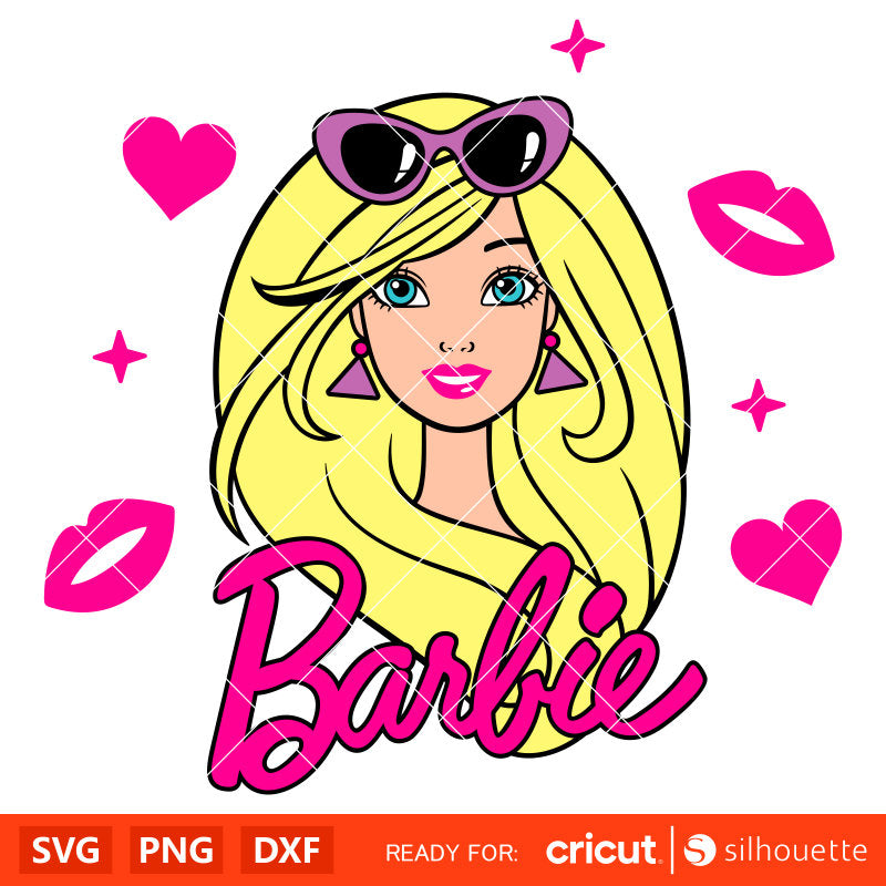 Barbie Girl Svg, Barbie Doll Svg, Girly Pink Svg, Retro Svg, Cricut, Silhouette Vector Cut File