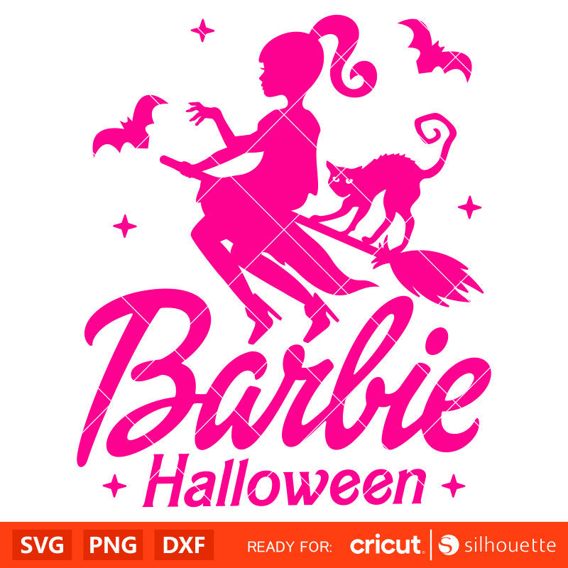 Barbie Halloween Svg, Barbie Witch Svg, Barbie Halloween Png, Barbie Halloween Clipart