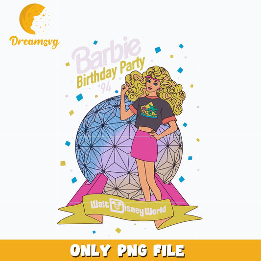 Barbie Birthday Party 1994 png, png, digital download.