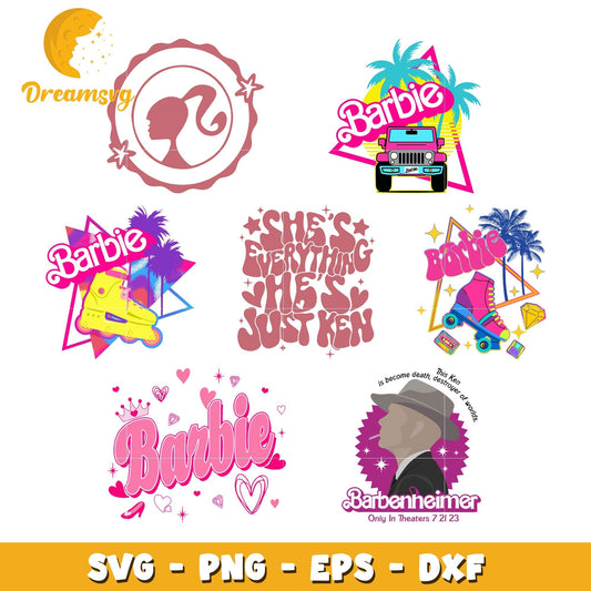 Barbie logo design bundle svg, barbie logo svg, barbie svg
