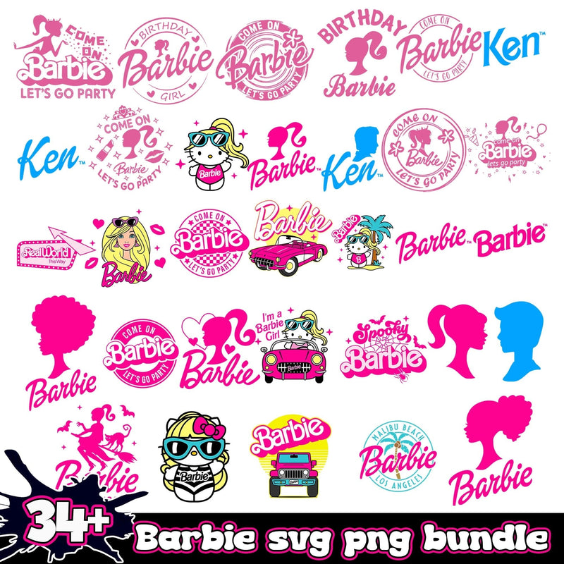 Barbie Bundle 34+ PNG SVG