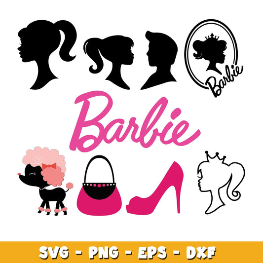Barbie Baby Logo svg, Barbie bundle svg, Cartoon svg