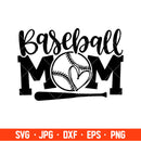 Baseball Mom Svg, Mom Life Svg, Mother’s Day Svg, Baseball Svg, Cricut, Silhouette Cut File
