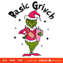 Basic Grinch Stanley Tumbler Inspired Svg, Christmas Svg, Merry Grinchmas Svg, Santa Claus Svg, Cricut, Silhouette Vector Cut File
