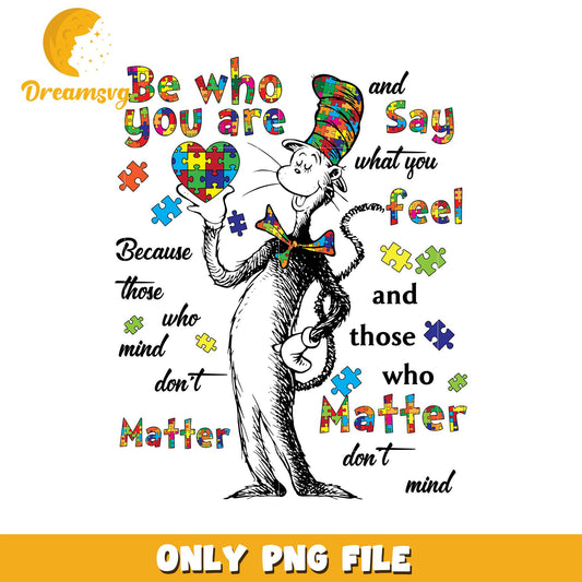 Be Who You Are Motivational Quote PNG Design File