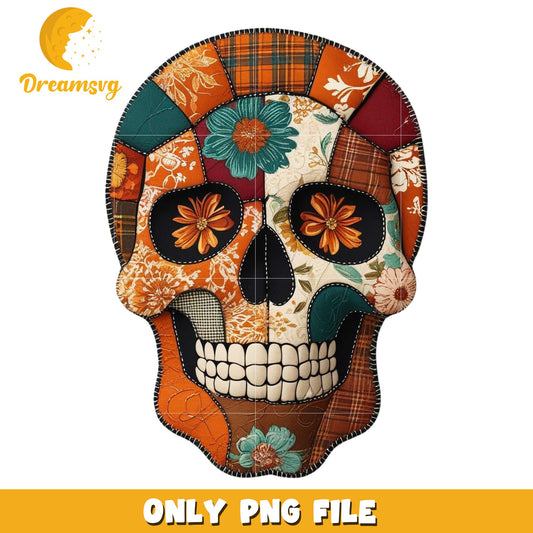 Beautiful autumn skull png, halloween disney png, disney characters png