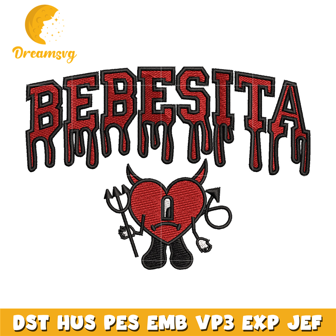 Bebesita heart embroidery design