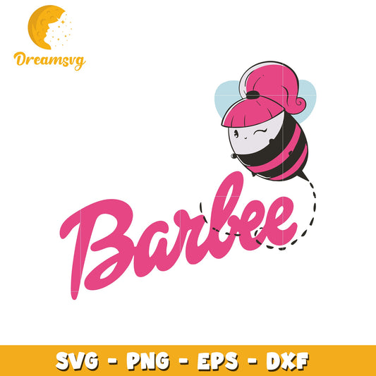 Bee girl barbie logo design svg, barbie svg, logo design svg