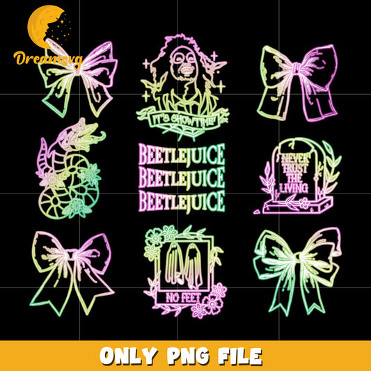 Beetlejuice design png, halloween decor png, halloween background png