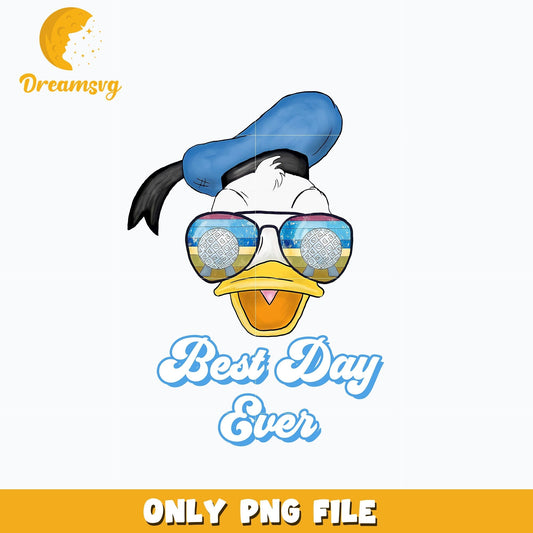 Best day ever png, Donald duck head png, digital download
