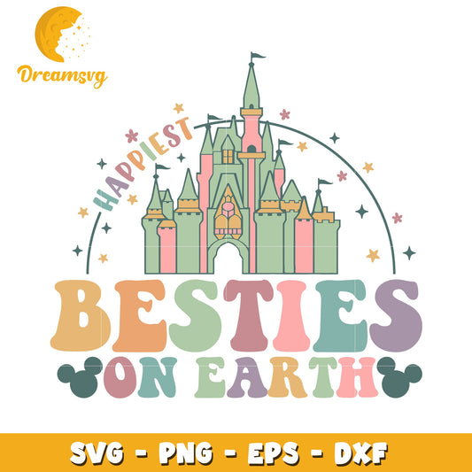 Best Friends Disney Castle SVG Cut File