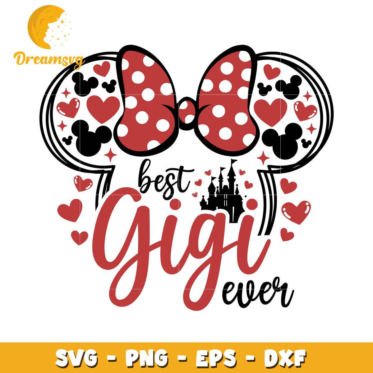 Best Gigi Ever SVG Minnie Mouse Design