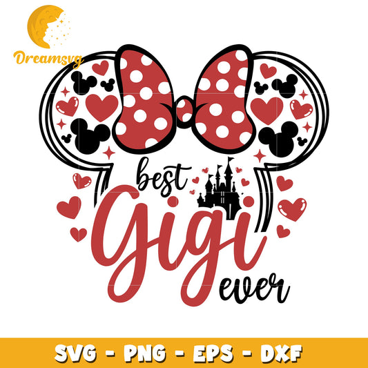 Best Gigi Ever SVG Minnie Mouse Design