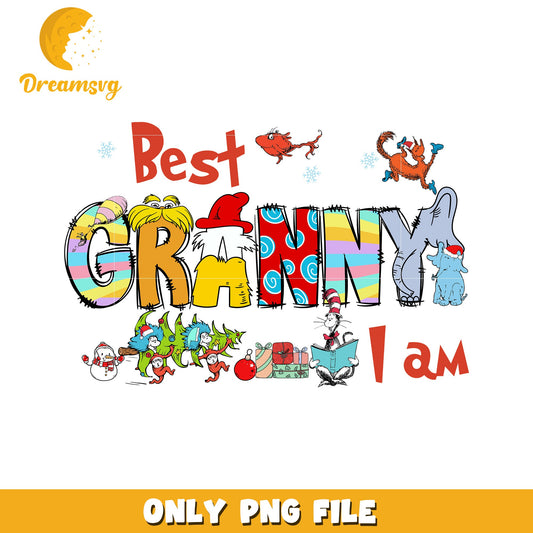 Best Granny Christmas PNG Design