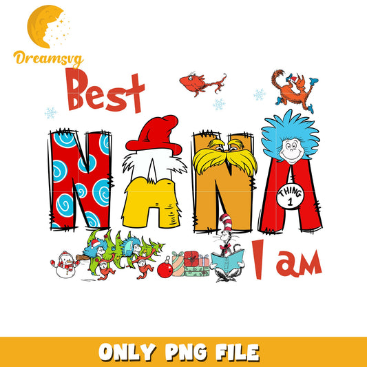 Best Nana Christmas PNG Sublimation
