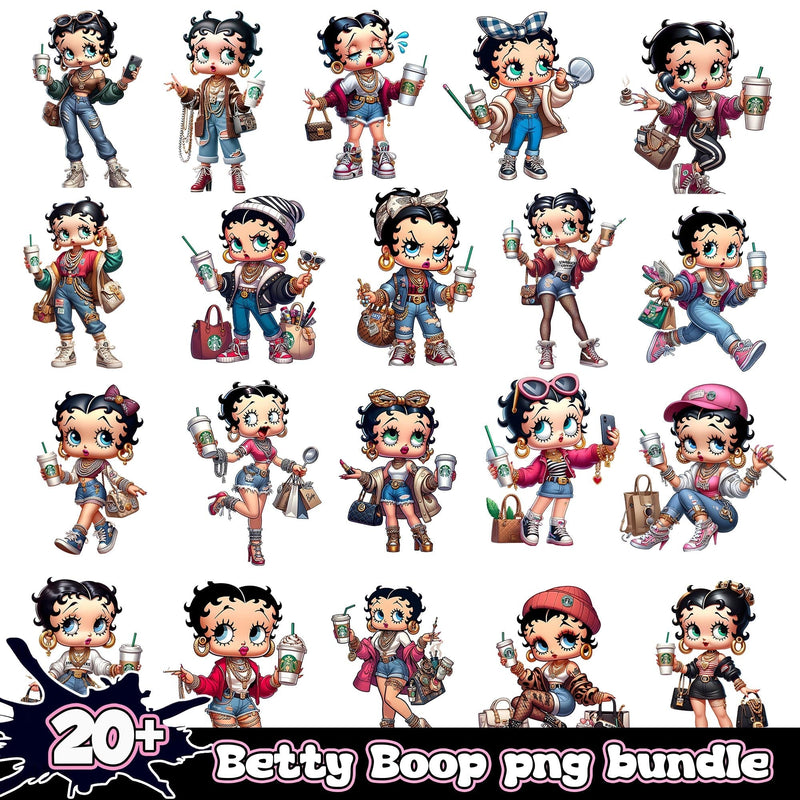 Betty Boop Bundle 20+ PNG