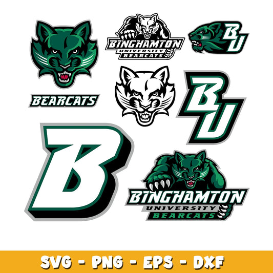Binghamton Bearcats Bundle svg, Binghamton Bearcats logo svg, ncaa svg