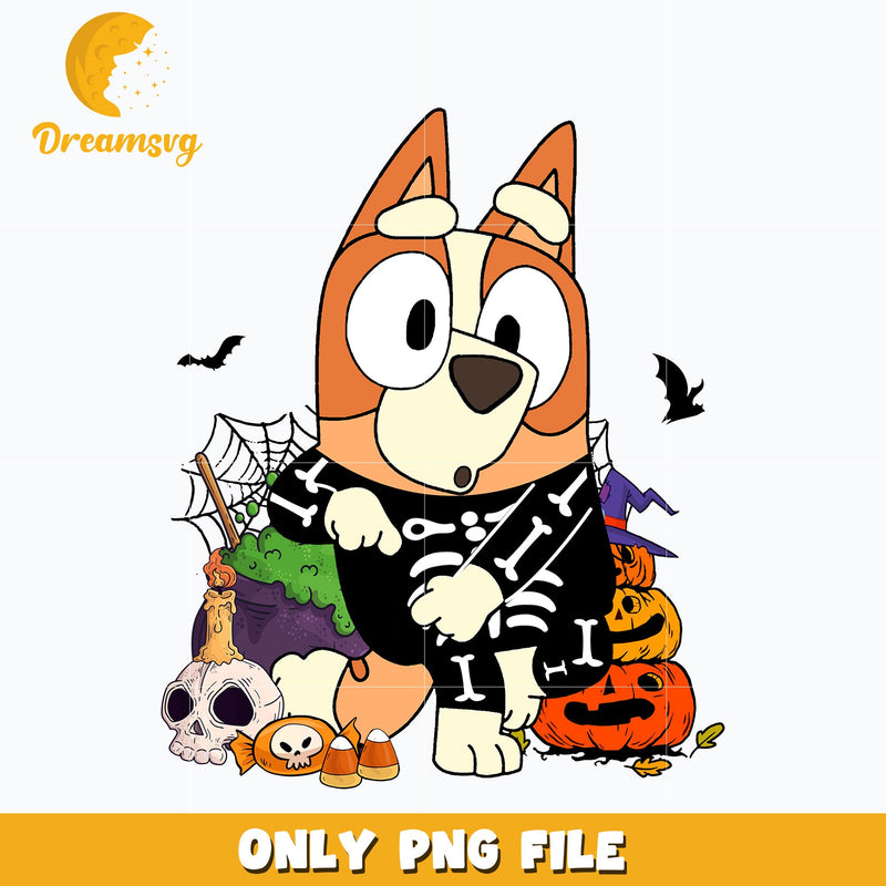 Bingo dog halloween png, Halloween png, Digital download.