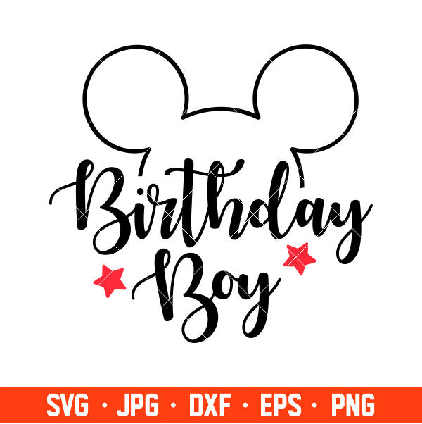 Birthday Girl Minnie Mouse Svg, Birthday Boy Ears Svg, Free Svg, Daily Freebies Svg, Cricut, Silhouette Vector Cut File