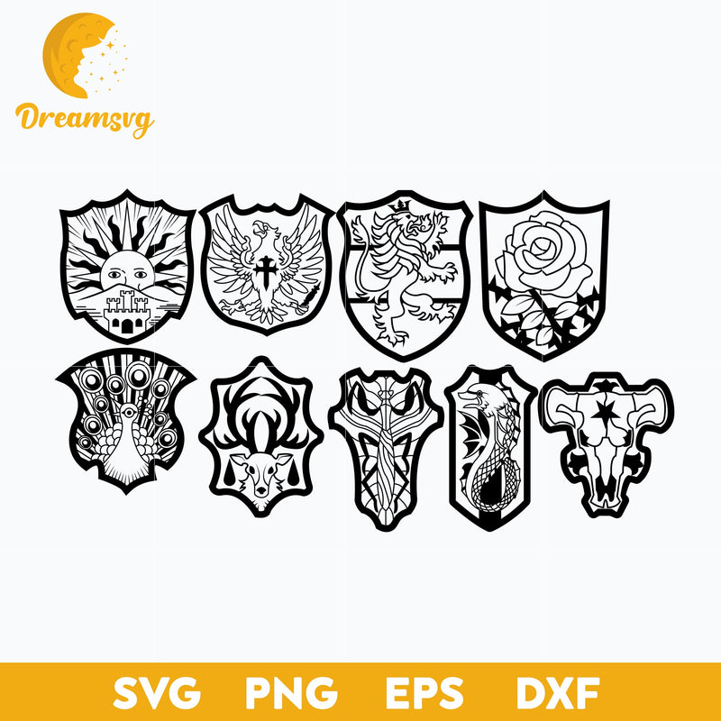 Black Clover Logo Svg, Asta Black Clover Svg, Yami Sukehiro Svg, Yuno Svg, Anime Black Clover Svg, file for cricut, Anime svg, png, eps, dxf digital download