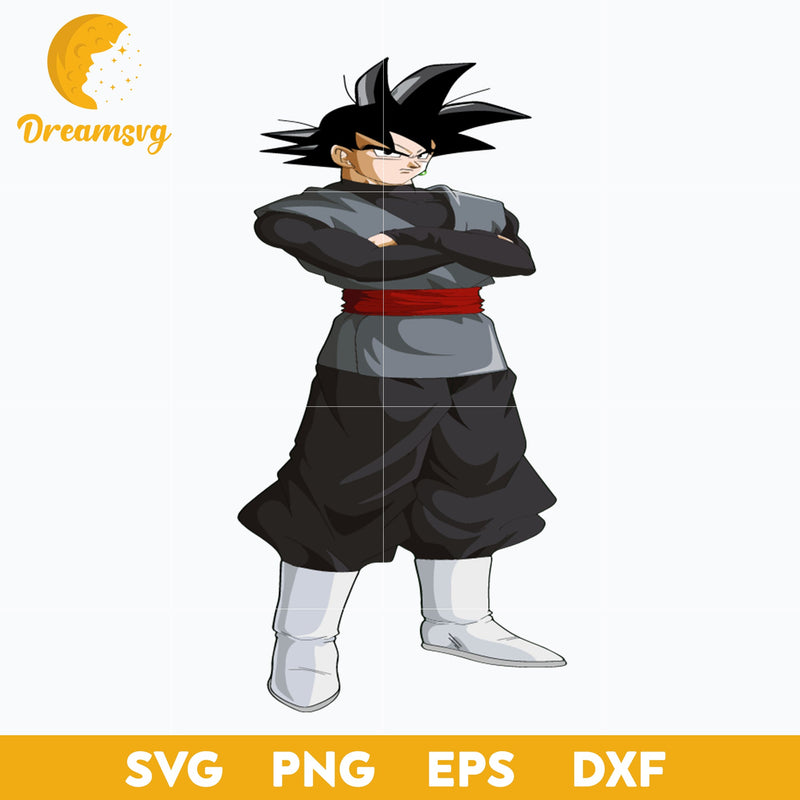 Black goku dragon ball super, file for cricut, Anime svg, png, eps, dxf digital download