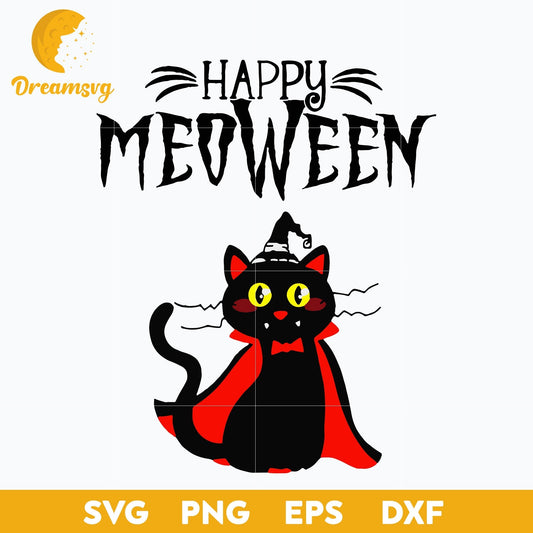 Black Cat Happy Halloween svg, Halloween svg, png, dxf, eps digital file.