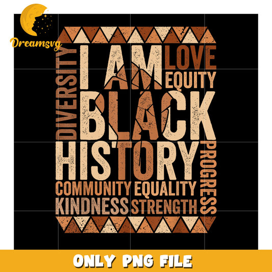 Black History Month PNG Diversity, Love, Equity