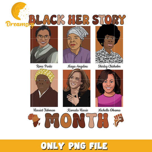 Black History Month PNG Portraits