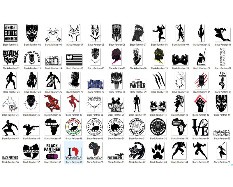 264+ Black Panther SVG Bundle, Black Panther SVG, Marvel, Wakanda SVG, Cartoon svg, png, dxf, eps digital file