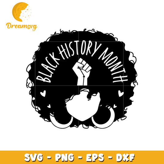 Black history month fit symbol svg, Black history month svg