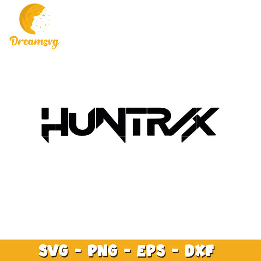 Black huntrix logo svg, huntrix and saja svg, kpop cartoon song svg