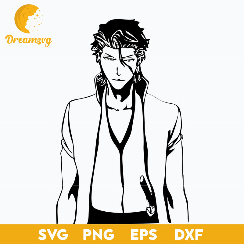 Bleach Aizen Sousuke Svg, Aizen Sousuke Svg, Bleach Anime Svg, file for cricut, Anime svg, png, eps, dxf digital download