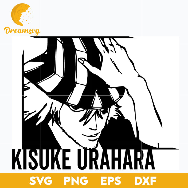 Bleach Anime Kisuke Urahara Svg, Anime Character Svg, Bleach Anime Svg, Silhouette Svg, file for cricut, Anime svg, png, eps, dxf digital download