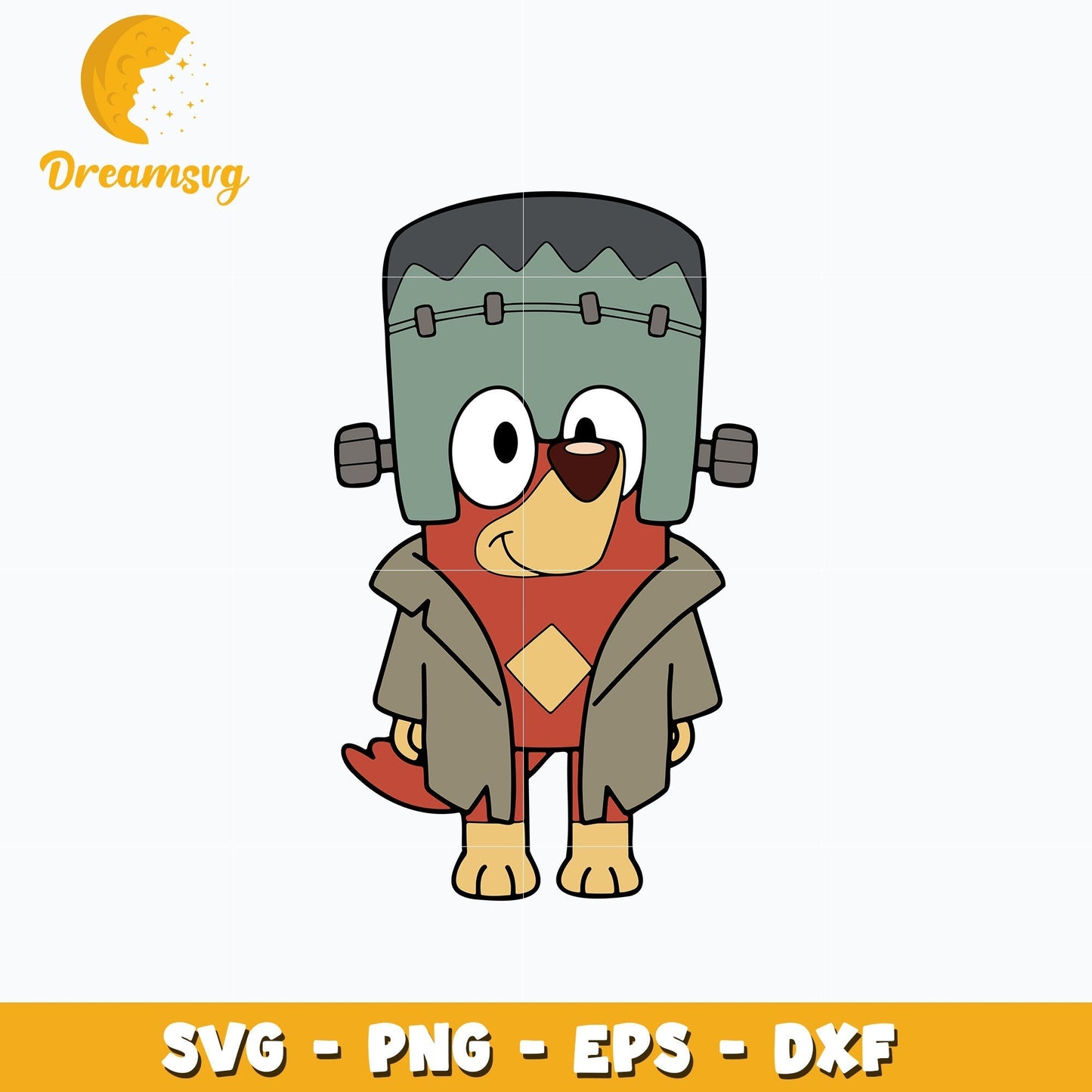 Bluey Rusty Halloween Svg, Bluey Halloween Svg