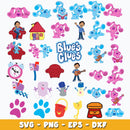 Blues clues cliparts bundle svg, Cartoon svg, Digital download