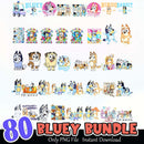 Bluey PNG Bundle Sublimation Instant Download