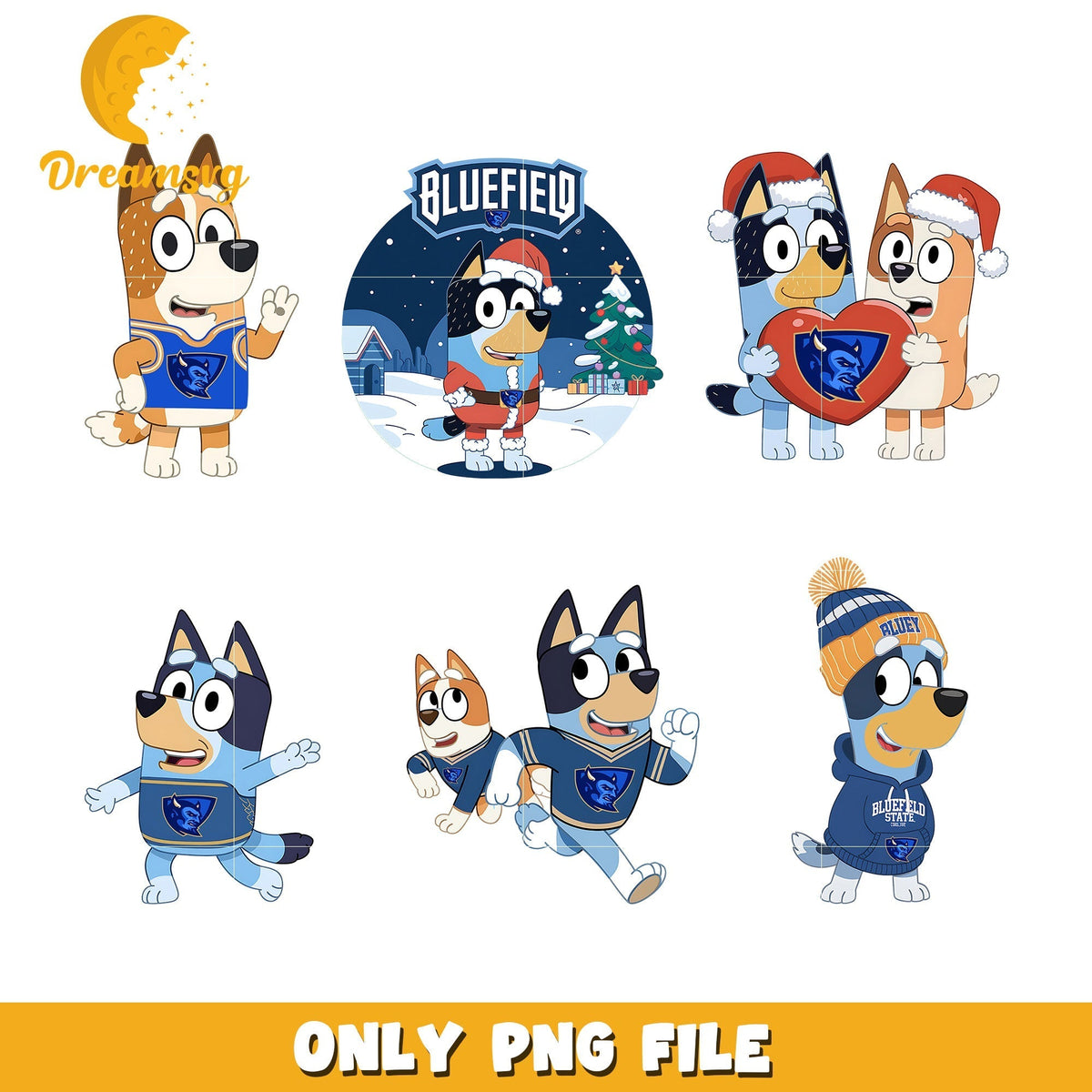 Bluey Bingo logo ncaa bundlepng, Bluefield State College png, ncaa png